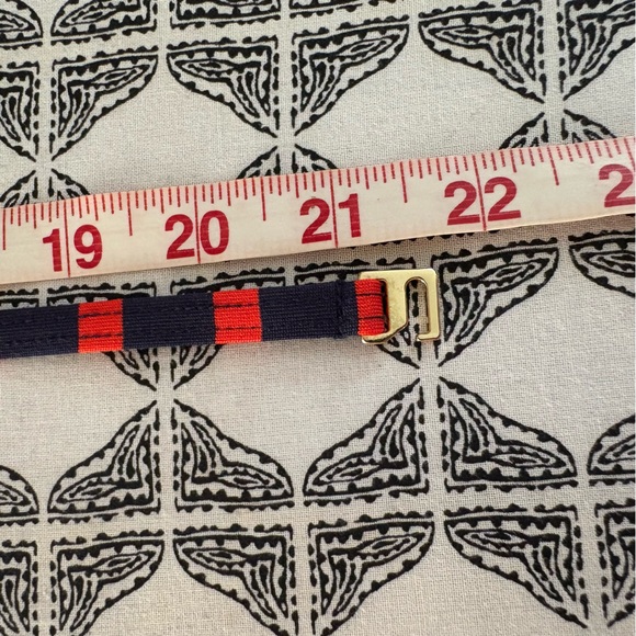 NWOT MICHAEL KORS Red and Navy Ruched Swim Top size L - Picture 8 of 12